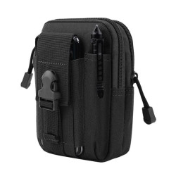 Pokrowiec taktyczny saszetka wojskowa etui na telefon do paska uniwersalna czarna