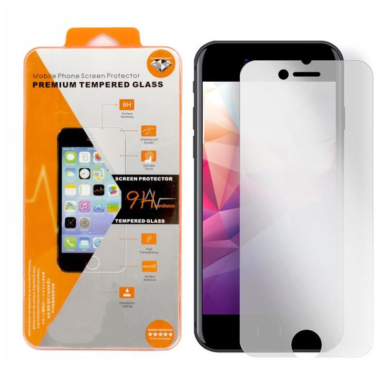 9H SZKŁO hartowane na telefon Apple iPhone 7 A1660 / 8 A1863 / SE 2020 A2296 / SE 2022 A2783 pomarańczowe opakowanie