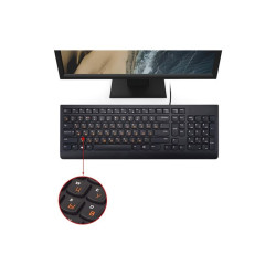 Naklejki na klawiaturę CYRYLICA + QWERTY 13x13mm - samoprzylepne nakładki na klawisze i przyciski laptopa i komputera
