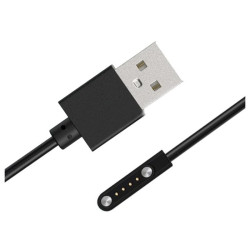 Ładowarka / kabel do ładowania smartwatch 4 PIN 2,6mm czarny przewód