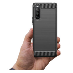 Etui Bumper Carbon Lux na telefon Sony Xperia 10 III 5G XQ-BT52 czarne
