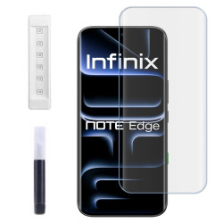 9H SZKŁO hartowane na telefon Infinix Note Edge 5G X6887 UV + lampa