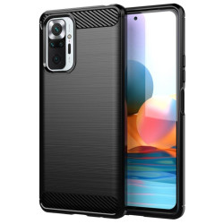 Etui Bumper Carbon LUX na telefon Xiaomi Redmi Note 10 Pro 4G czarne