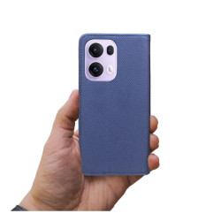 Etui Smart Magnet na telefon OPPO Reno 13 Pro 5G CPH2697 granatowe