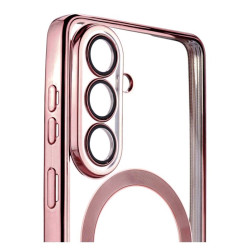 Etui Chrome MagSafe na telefon Samsung Galaxy A57 5G A576 różowe