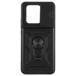 Etui Pancerne CAMSHIELD Ring na telefon Xiaomi 13T / 13T Pro 5G / Redmi K60 Ultra 5G czarne