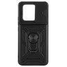 Etui Pancerne CAMSHIELD Ring na telefon Xiaomi 13T / 13T Pro 5G / Redmi K60 Ultra 5G czarne