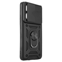 Etui Pancerne CAMSHIELD Ring na telefon Xiaomi 13T / 13T Pro 5G / Redmi K60 Ultra 5G czarne