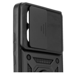 Etui Pancerne CAMSHIELD Ring na telefon Xiaomi 13T / 13T Pro 5G / Redmi K60 Ultra 5G czarne