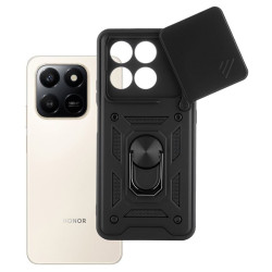 Etui Pancerne CAMSHIELD Ring na telefon Honor 400 Smart / X7d czarne