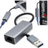 Adapter USB na Ethernet LAN RJ45 100Mb/s do laptopa przejściówka sieciowa