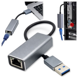 Adapter USB na ethernet LAN RJ45 1 Gb/s do laptopa