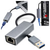 Adapter przejściówka sieciowa USB na ethernet LAN RJ45 do laptopa 1 Gb/s