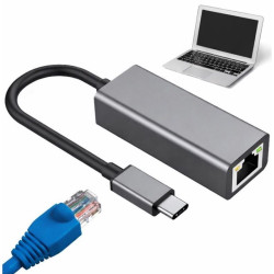 Adapter przejściówka USB-C na ethernet RJ45 1 Gb/s