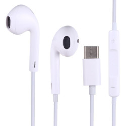 Słuchawki USB-C DAC JBC-086A do telefonu Apple iPhone 15 / 15+ / 15 Pro / 15 Pro Max / Samsung Galaxy S23 S22 S21 białe