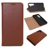 Etui Smart Pro Leather na telefon Samsung Galaxy S24 FE 5G S721 brązowe