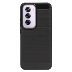 Etui Bumper Carbon Lux na telefon OPPO Reno 12 Pro 5G CPH2629 czarne