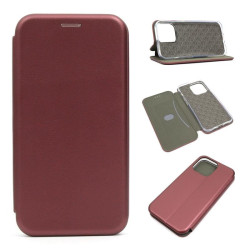 Etui BOOK Elegance na telefon Apple iPhone 13 Pro A2638 bordowe