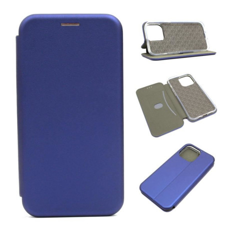 Etui BOOK Elegance na telefon Apple iPhone 13 Pro A2638 granatowe