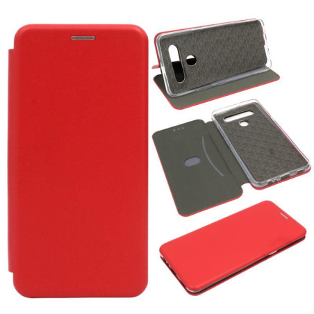 Etui BOOK Elegance na telefon LG K41S / K51S K510 czerwone