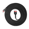 Kabel USB-C - USB Baseus Cafule przewód wspierający SZYBKIE ŁADOWANIE QC3.0 2A USBC 2m czarny