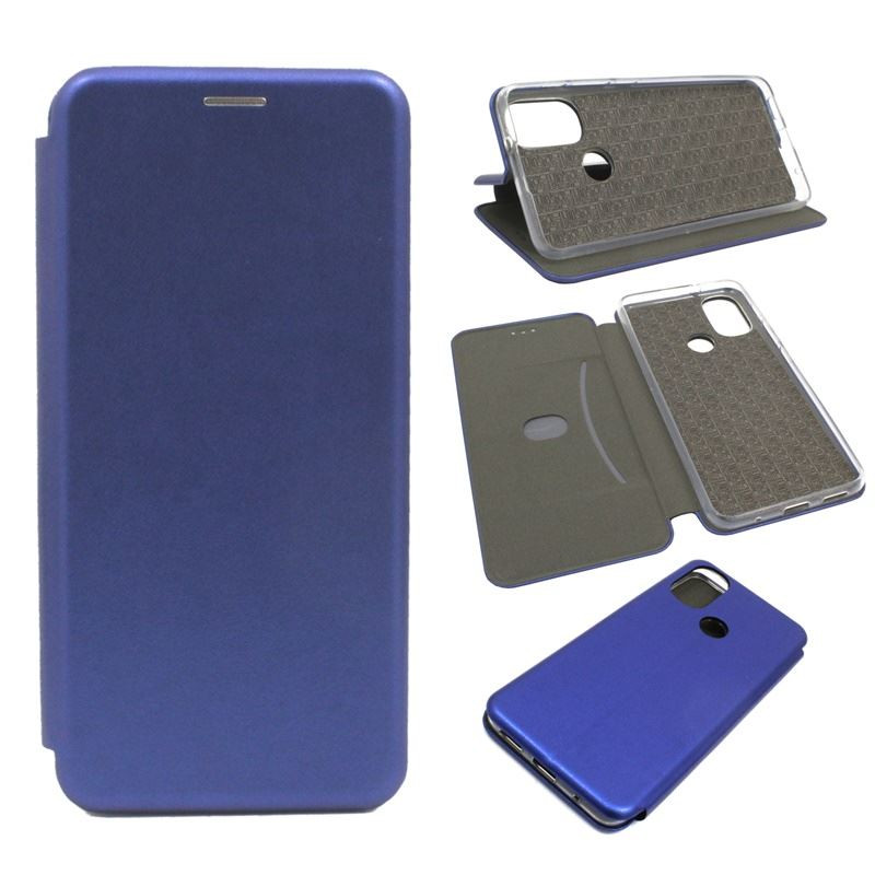 Etui BOOK Elegance na telefon motorola moto e20 / e30 / e40 granatowe