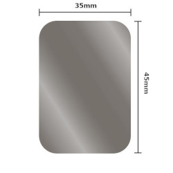 Blaszka do uchwytu magnetycznego 45x35mm prostokątna