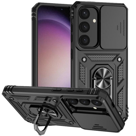 Etui Pancerne CAMSHIELD Ring na telefon Samsung Galaxy S24+ 5G S926 czarne
