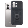 Etui Pancerne CAMSHIELD Ring na telefon Infinix Note Edge 5G X6887 czarne