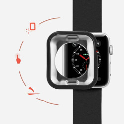 Etui DUXDUCIS TPU Plating do smartwatch Apple Watch 4 5 40 mm różowe + bezbarwne