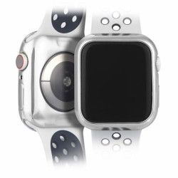 Etui DUXDUCIS TPU Plating do smartwatch Apple Watch 4 5 44 mm srebrne + bezbarwne