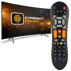 Pilot uniwersalny do dekodera Cyfrowego Polsatu HD7000 HD5000 HD3000 ergonomiczny