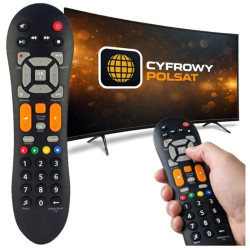 Pilot uniwersalny do dekodera Cyfrowego Polsatu HD7000 HD5000 HD3000 ergonomiczny