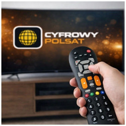 Pilot uniwersalny do dekodera Cyfrowego Polsatu HD7000 HD5000 HD3000 ergonomiczny