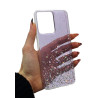 Etui GLITTER Case na telefon Vivo Y16 4G V2214 / Y02s fioletowe