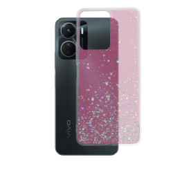 Etui GLITTER Case na telefon Vivo Y16 4G V2214 / Y02s różowe