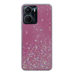 Etui GLITTER Case na telefon Vivo Y16 4G V2214 / Y02s różowe