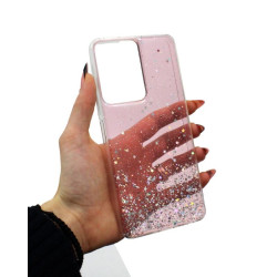 Etui GLITTER Case na telefon Vivo Y16 4G V2214 / Y02s różowe
