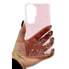 Etui GLITTER Case na telefon Honor 90 Lite 5G CRT-NX1 różowe