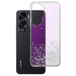 Etui GLITTER Case na telefon Honor 90 Lite 5G CRT-NX1 fioletowe