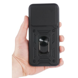 Etui Pancerne CAMSHIELD Ring na telefon Xiaomi Redmi Note 15 Pro+ 5G 2510ERA8BG czarne