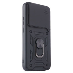 Etui Pancerne CAMSHIELD Ring na telefon Xiaomi Redmi Note 15 Pro 5G 25080RABDG czarne