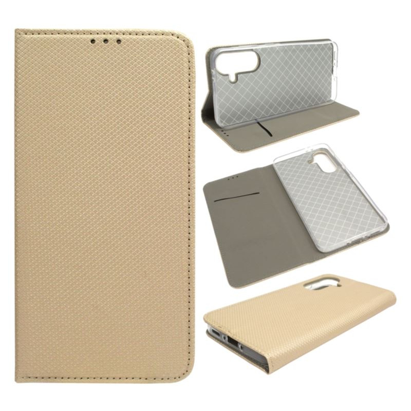 Etui Smart Magnet na telefon Samsung Galaxy A36 5G A366 / A56 5G A566 złote