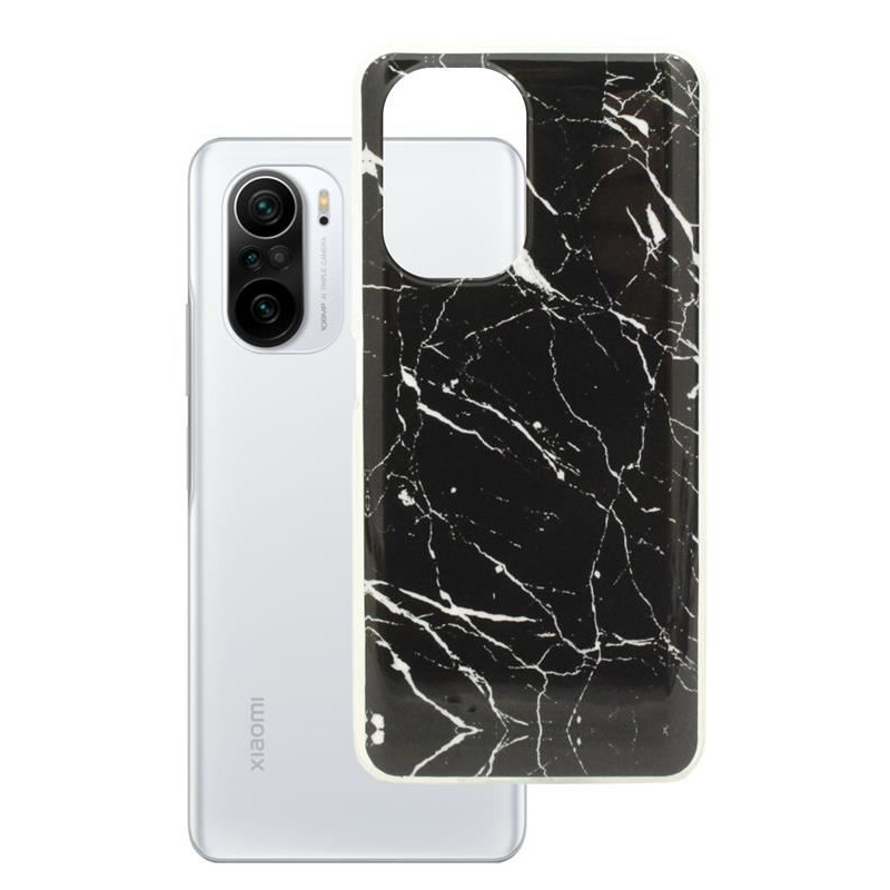 Etui Marmur na telefon Xiaomi Mi 11i / Redmi K40 / Poco F3 czarne