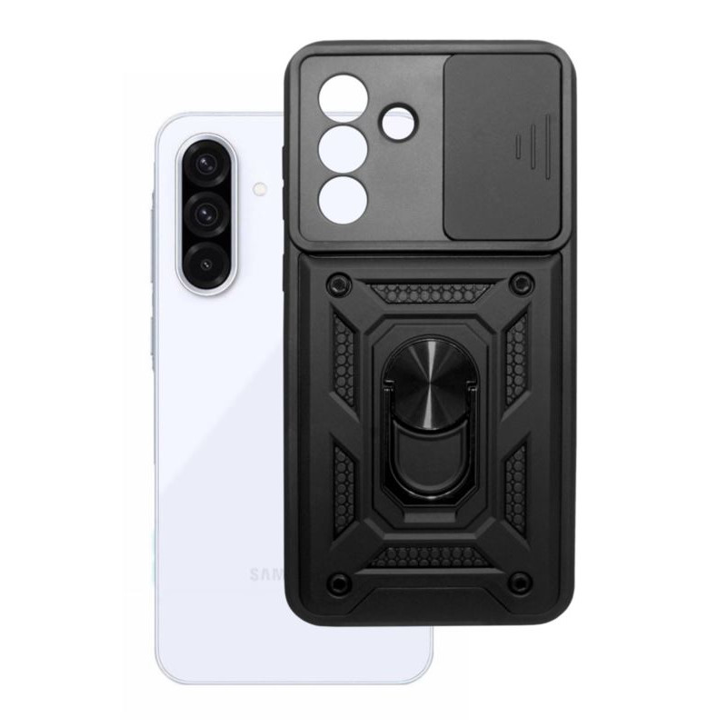Etui pancerne CamShield Ring na telefon Samsung Galaxy A36 5G / A56 5G czarne