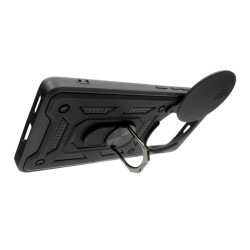 Etui pancerne CamShield Ring na telefon Honor Magic 7 Lite 5G / X9c czarne
