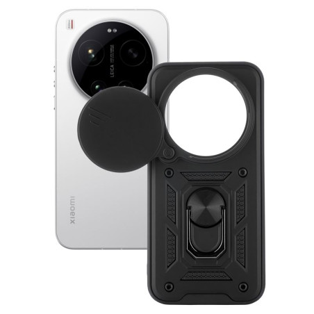 Etui Pancerne CAMSHIELD Ring na telefon Xiaomi 17 Ultra 5G 2512BPNDAG czarne