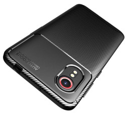 Etui Bumper Carbon Fiber na telefon Samsung Galaxy XCover 5 G525 czarne