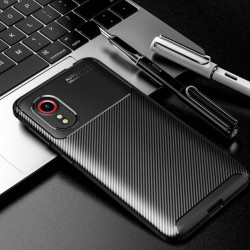Etui Bumper Carbon Fiber na telefon Samsung Galaxy XCover 5 G525 czarne