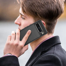 Etui Bumper Carbon Lux na telefon Google Pixel 8 Pro 5G czarne